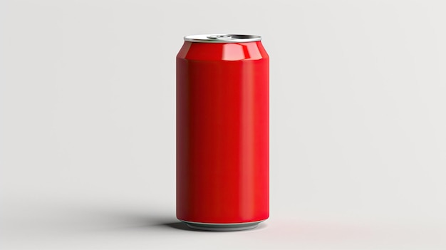 Une canette de soda rouge qui dit « coca cola ».