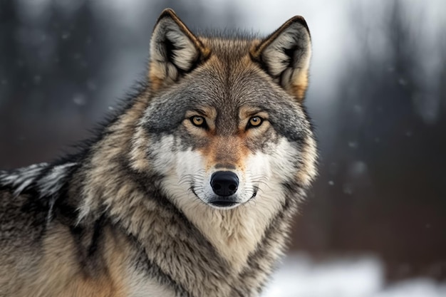 Canis lupus canis lupus loup gris