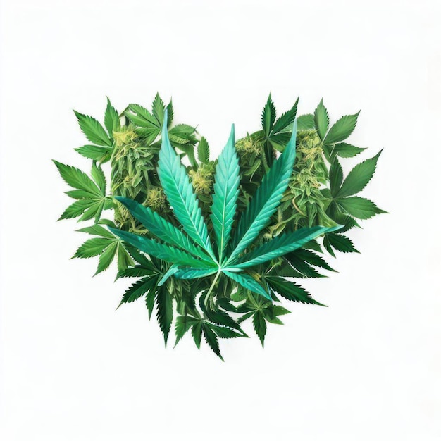 Photo cannabis petals of love ia générative