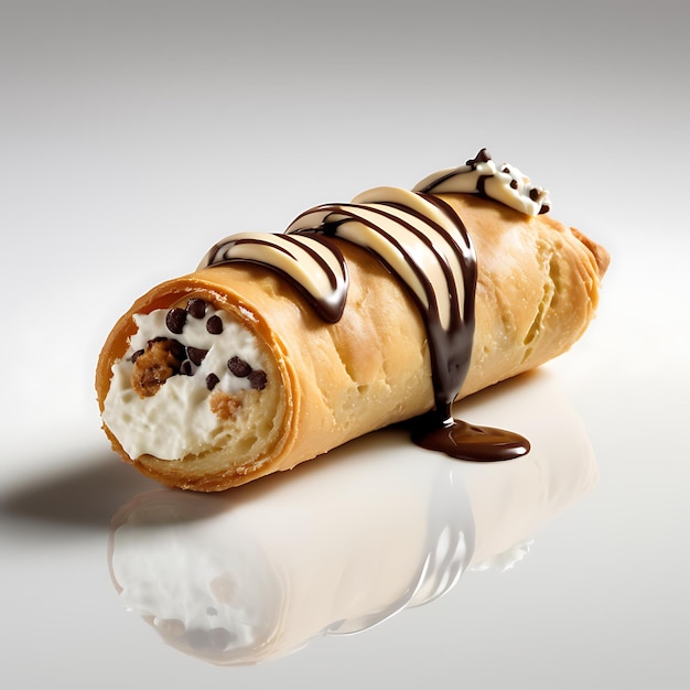 Cannoli sur fond blanc