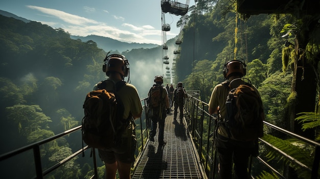 La canopée luxuriante de la forêt tropicale