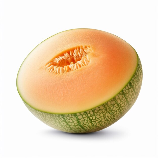 Un cantaloup en tranches avec le mot " sur le côté "