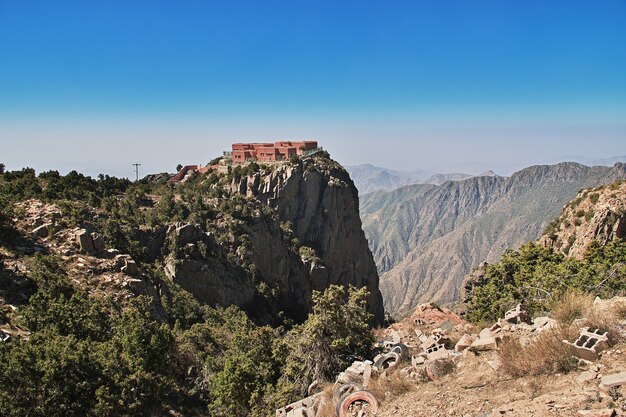 Le canyon de l'Arabie saoudite dans la région d'Asir