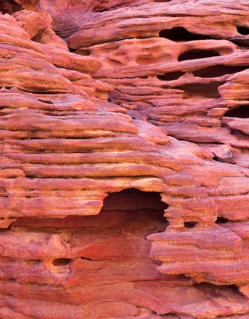 Canyon coloré est une formation rocheuse sur la péninsule du sud du Sinaï en Égypte des rochers du désert de fond de grès multicolores