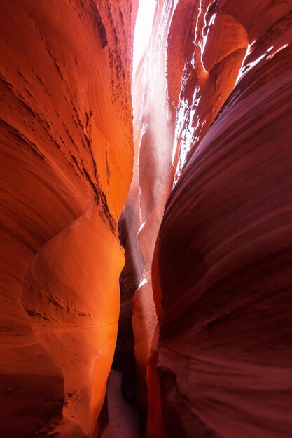 Photo canyon de la fente