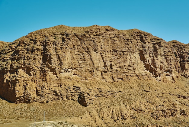 Canyon Kekemeren , région de Naryn, montagnes Tian Shan au Kirghizistan, en Asie centrale,