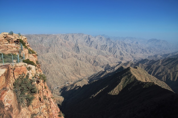 Le canyon de la région d'Asir en Arabie Saoudite