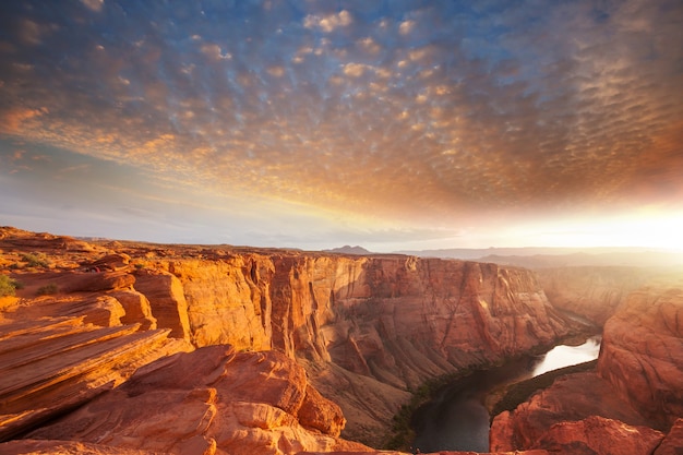 Canyon de la rivière Colorado dans l'Utah, États-Unis