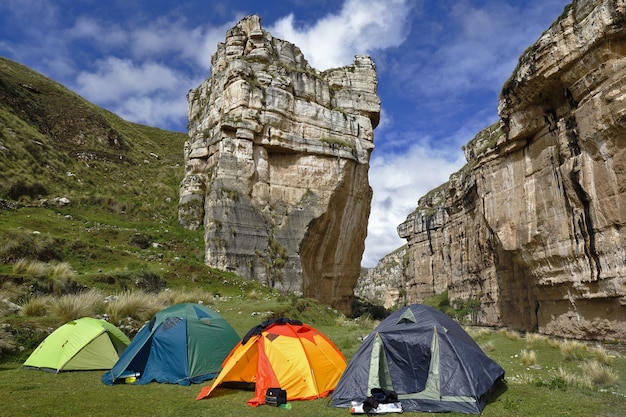 Canyon de Shucto à Jauja où le camp est fait