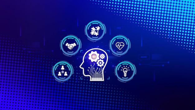 Capacité compétences douces compétences multiples responsabilité HR concept de ressources humaines développement d'attributs personnels personnalité numérique résolution de problèmes adaptabilité collaboration leadership créativité