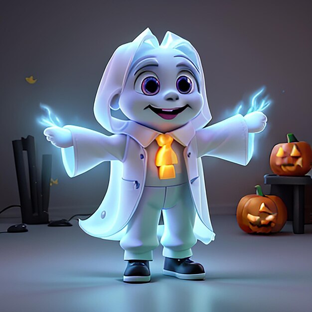 La capacité électrique du fantôme d'Halloween.