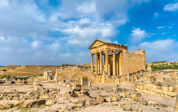 Le Capitole romain de Dougga en Tunisie, Afrique du Nord