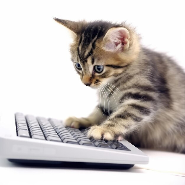 Câpre du clavier du chaton