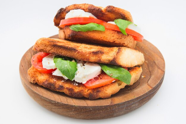 Caprese panini sandwich sandwich sain