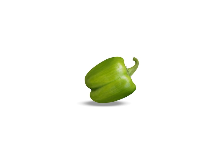 Photo capsicum annuum ou piment sur fond blanc