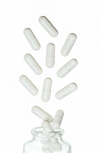 Capsules de médecine blanche