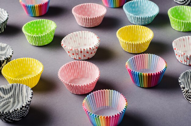 Capsules en papier pour capcake.