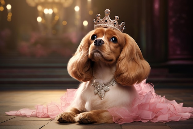 Un captivant chiot Cocker Spaniel habillé en pr 00024 03