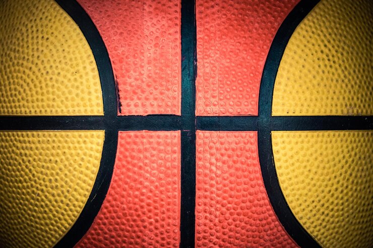 Photo capture complète d'un basket-ball