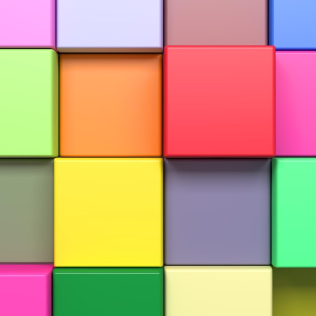 Capture complète de blocs colorés