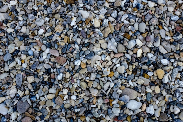 Capture complète de cailloux sur la plage
