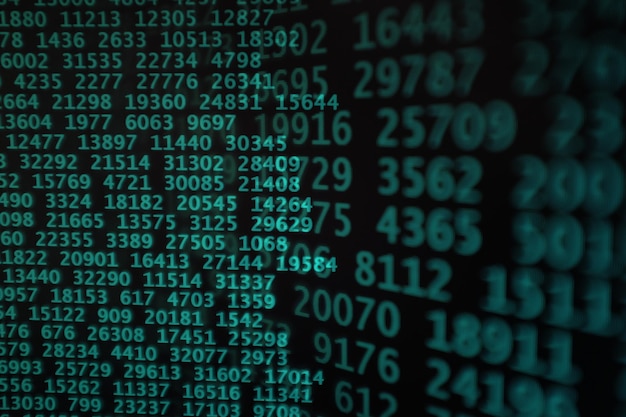 Capture complète des codes binaires bleus