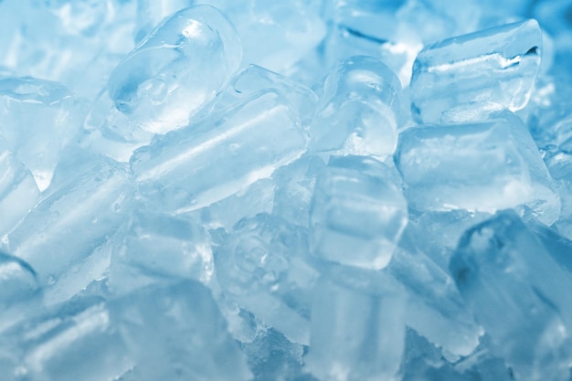Capture complète de cubes de glace