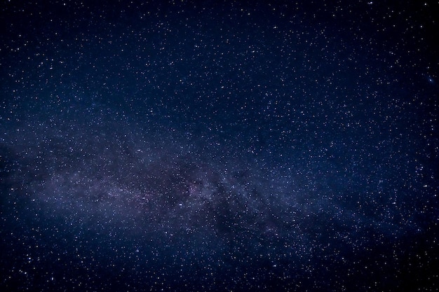 Capture complète du champ d'étoiles la nuit