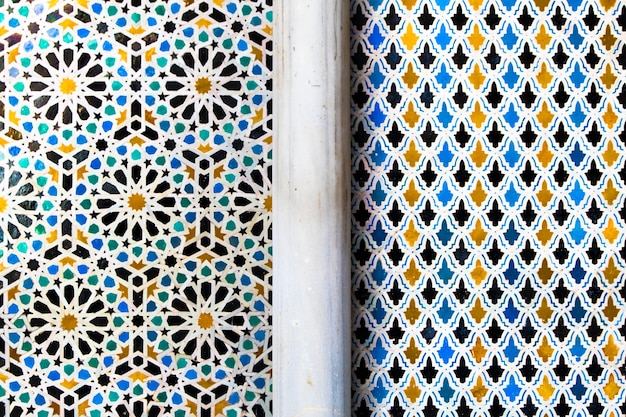 Capture complète du motif bleu