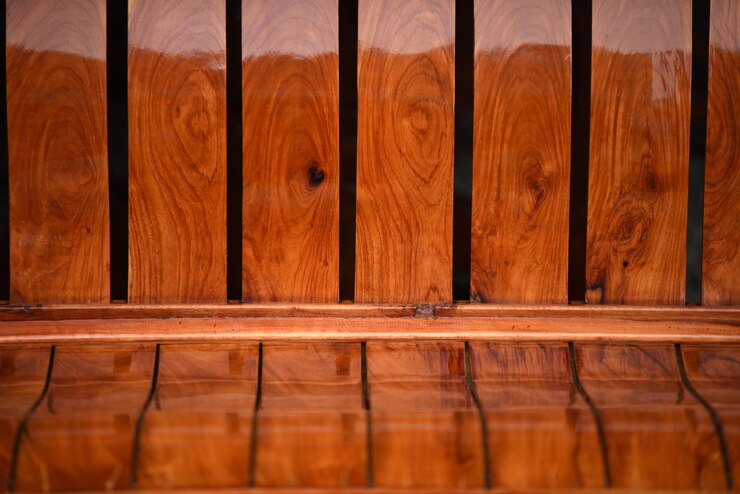 Photo capture complète du plancher en bois dur