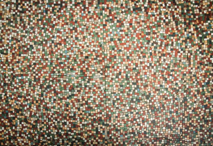 Photo capture complète du sol en mosaïque