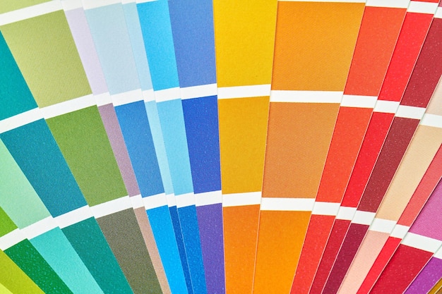 Photo capture complète d'échantillons de couleurs