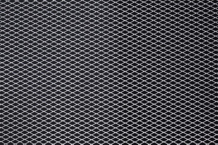 Photo capture complète de la grille métallique