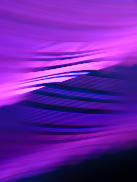 Capture complète de lumières multicolores sur un fond noir