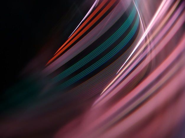 Capture complète d'une peinture lumineuse abstraite