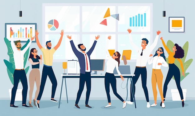 Capture dynamique de l'équipe de marketing collaborant sur un projet