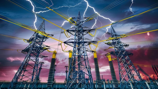 Capture d'une partie d'une centrale électrique à haute tension