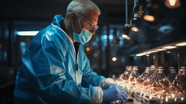 Capture d'un technicien de radiologie opérant