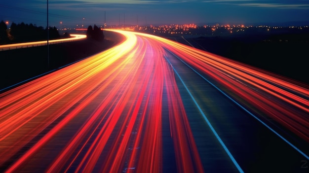 Photo capture de traces lumineuses à vitesse rapide