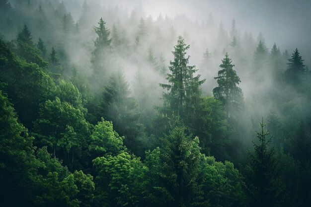 Capture verticale d'un grand arbre au centre d'un champ vert et d'une forêt en arrière-plan