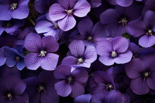 Photo capture vivante de la beauté des fleurs violettes photographie rapprochée en ar 32