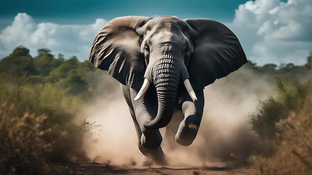 Capturer la beauté de la faune Célébrer la Journée mondiale des animaux avec une superbe photo d'éléphant