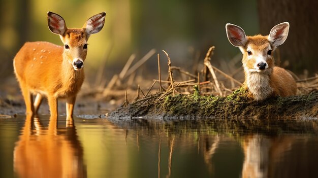 Photo capturer l'harmonie de la faune est un moment enchanteur