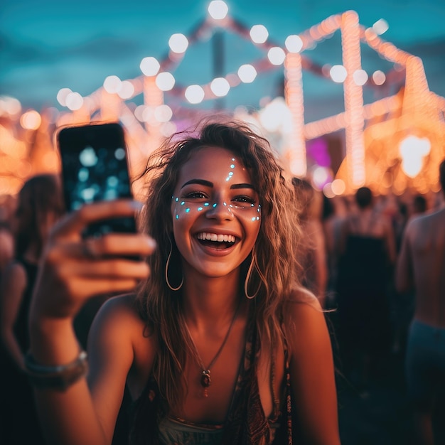 Capturer des moments Un voyage vibrant après le film avec des visages souriants