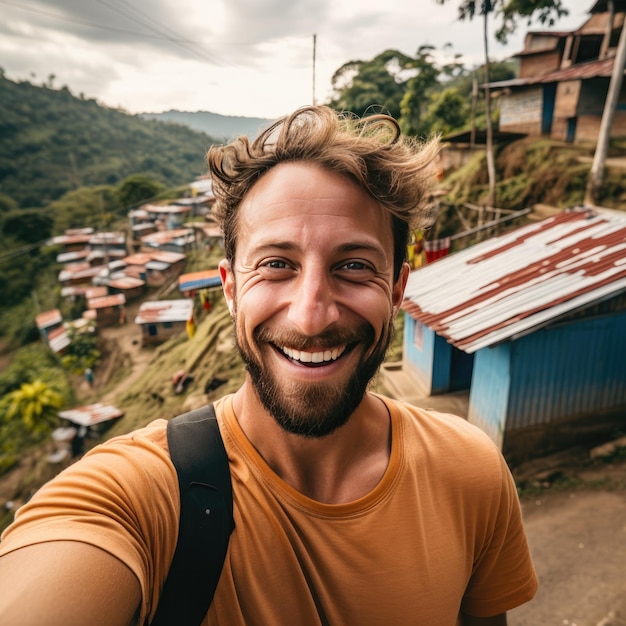 Capturer un style de vie numérique Un moment de selfie en Colombie