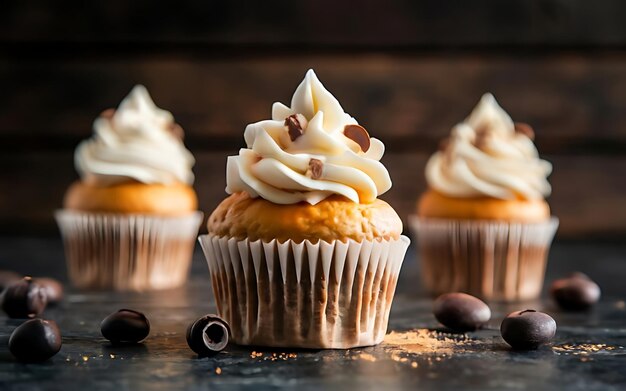 Capturez l'essence de Cupcake dans une délicieuse photo culinaire