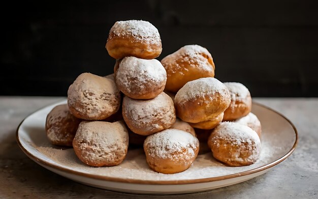 Photo capturez l’essence du beignet dans une délicieuse photo culinaire