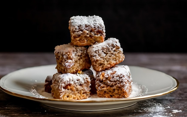 Capturez l'essence des Lamingtons dans une photo de nourriture délicieuse