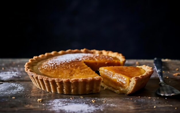 Capturez l'essence de la Treacle Tart dans une délicieuse photo culinaire