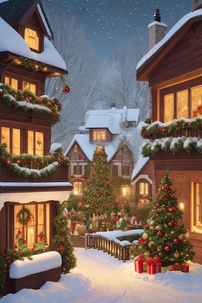 Capturez la magie de la saison avec des images vives et réconfortantes pour le joyeux jour de Noël